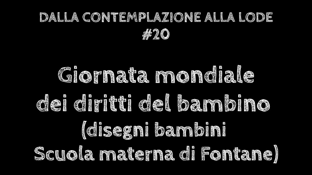 Dalla contemplazione alla lode 20