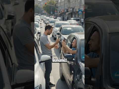 🚗 Günümüz Trafiği mi, Eskiden Trafik Ahlakı mı? 😔 | Geçmiş vs Günümüz | #keşfet #saygı #trafik
