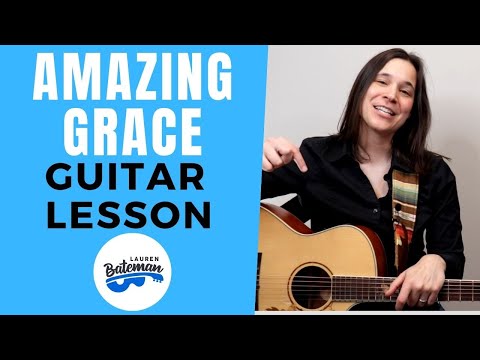 Amazing Grace Guitar Lesson EASY MELODY LESSON - Beginner Guitar Songs