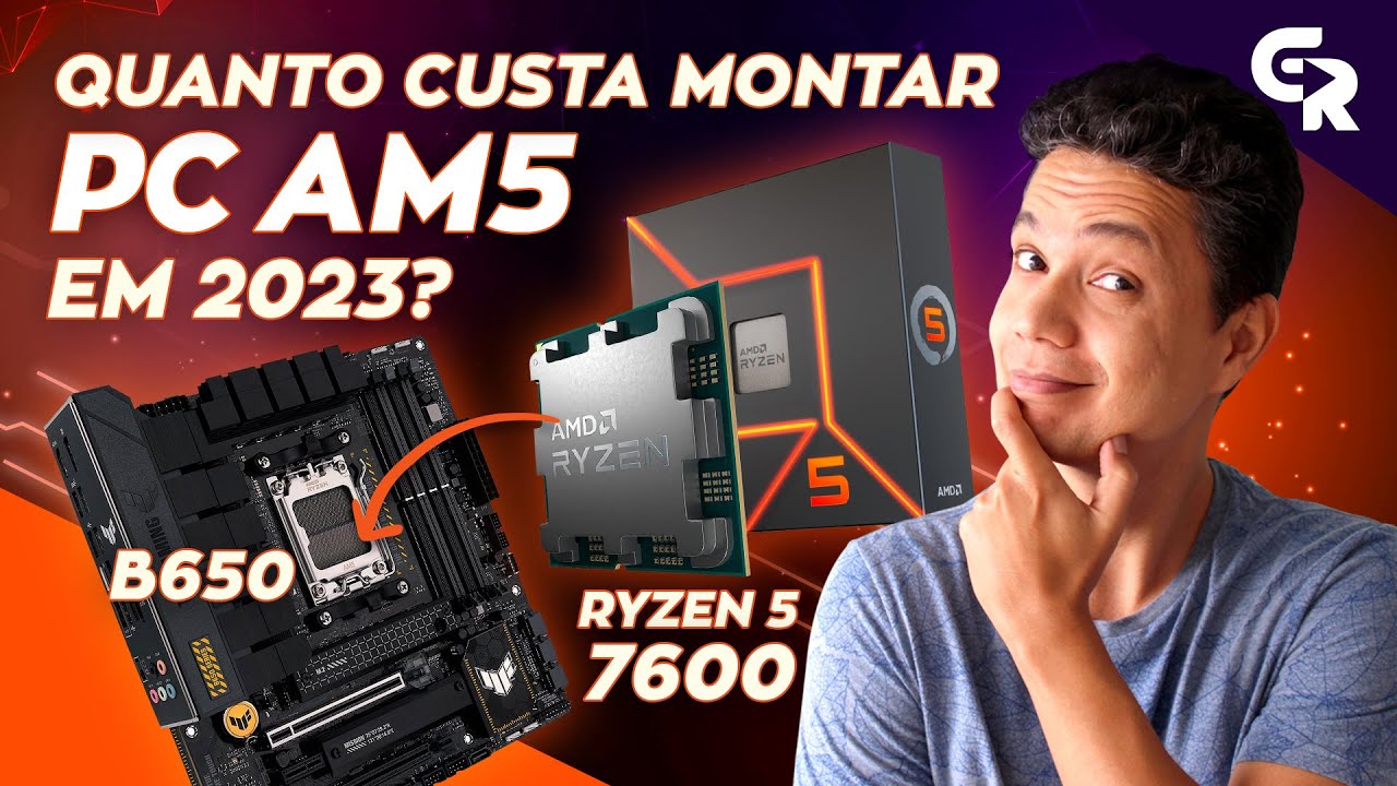 🟢 PC COM RYZEN 5 7600 | Quanto custa montar um PC na plataforma AM5 em 2023