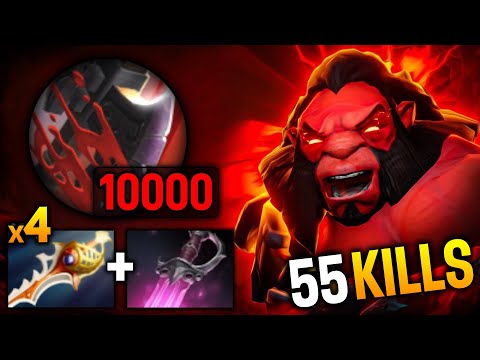 x4 Divine Rapier Axe One Shot Build 🔥🔥🔥55 Kills By Goodwin | Dota 2 Gameplay