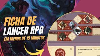 Tutorial de criação de ficha: Crie sua ficha de LANCER RPG do ZERO!