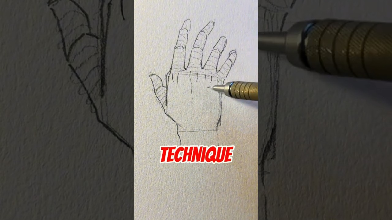 New trick to draw hand ✋ || Jmarron