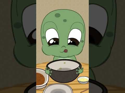 KOREAN FOOD MUKBANG ANIMATION 😋 #kvakaanimation #shorts #viralshorts