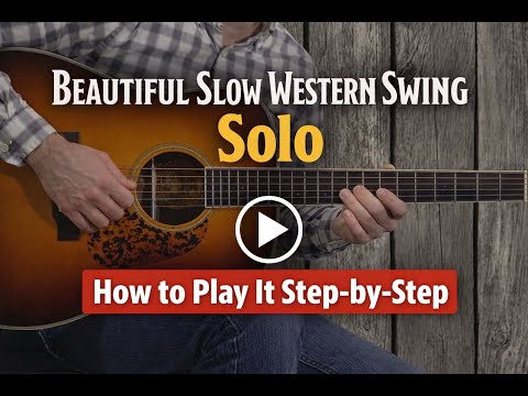 Beautiful Slow Western Swing Guitar Solo | How to Play It Step-by-Step