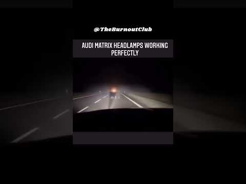 NEW AUDI MATRIX HEADLIGHT TECHNOLOGY AT WORK 🤯🔥... #shorts #cars #audi