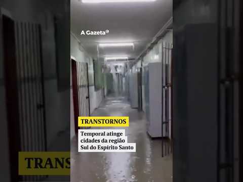 Temporal atinge cidades da região Sul do Espírito Santo   #shorts #noticias