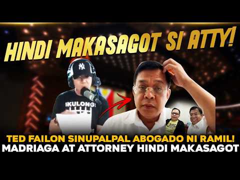GOOD NEWS NGAYON! TED FAILON SINOPLAK SI ATTY PALAD ABOGADO NI RAMIL MADRIAGA! HINDI MAKASAGOT
