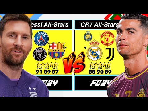 Messi All-Stars vs CR7 All-Stars in FC 24!! 👀🐐