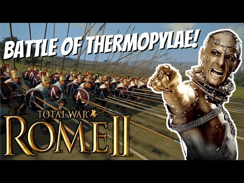 300 SPARTANS VS 4700 PERSIANS! (BATTLE OF THERMOPYLAE!) | Total War: Rome II