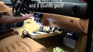 CAI upgrades the audio/stereo system on another Ferrari 360 Modena in Roseville, near Sacramento