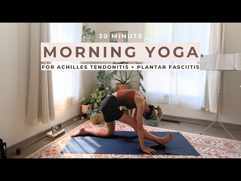 30-minute yoga for achilles tendonitis & plantar fasciitis (GENTLE MORNING YOGA)