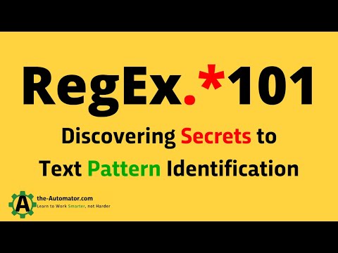 Intro to RegEx: Learning how to match patterns in text