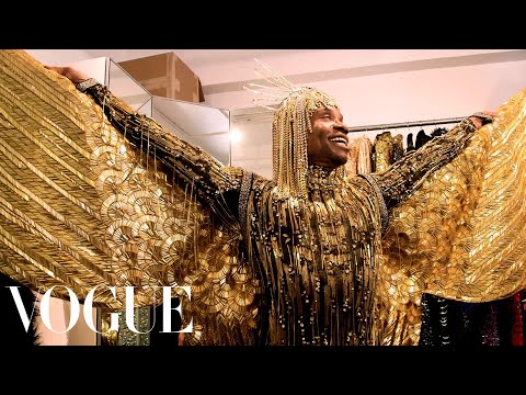 Billy Porter Gets Dressed In Gold For His “Sun God” Met Gala Look | Vogue