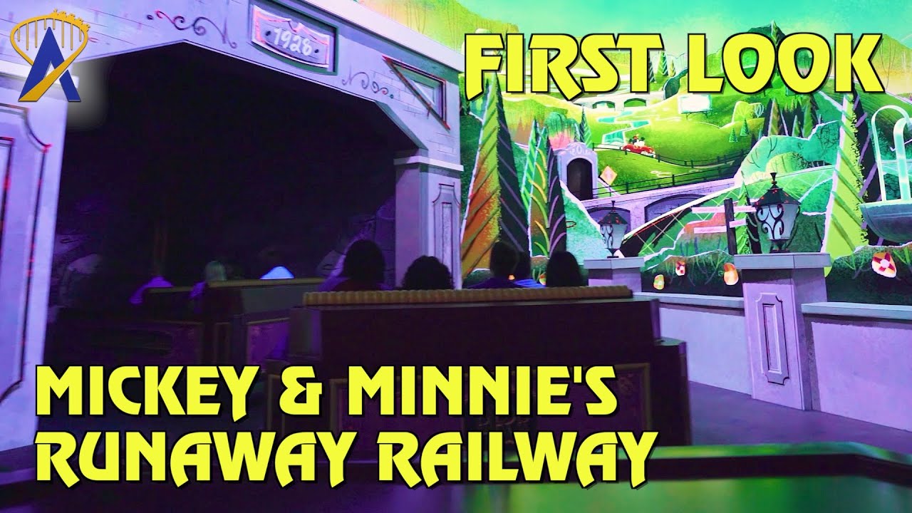 Runaway Train Ride MyDisneyFix | FIRST LOOK inside Mickey & Minnie's Runaway Railway ...