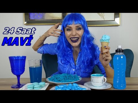 24 Saat Boyunca Tek Renk Mavi