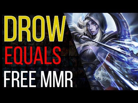 Why playing drow ranger is free MMR - Dota 2 pro guide