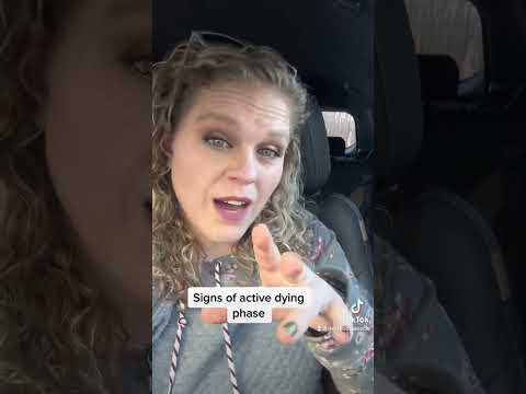 Signs a client is actively dying