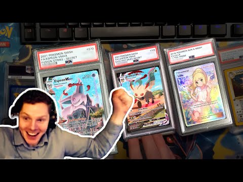 The most INSANE Pokemon PSA graded card return I've ever experienced! (Edited live replay) #pokemon