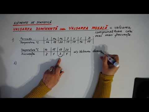 mm5m.44  VALOAREA DOMINANTA sau Valoarea modala a unui set de date