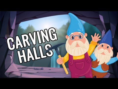 Digging Hallways - Dwarf Fortress Stonesense