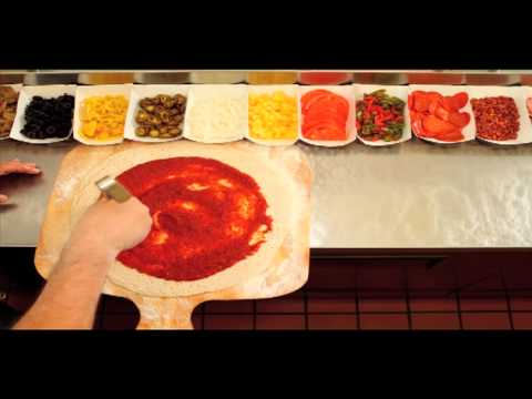 Making of an Albano's Pizza