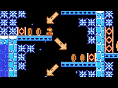 Super Mario Maker 2 🔧 Zigzag - Climb Up The Hard Winter 🔧 PowerNongX