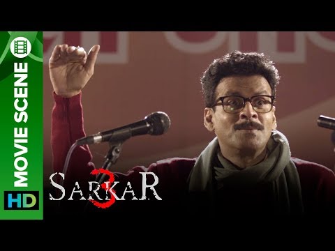 Funniest Speech by Manoj Bajpayee against Sarkar 'Amitabh Bachchan' | Sarkar 3