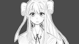 Monika Can't Help Falling in Love with You (Animatic)