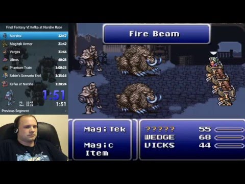 Final Fantasy VI Kefka at Narshe Race - 1:25:53