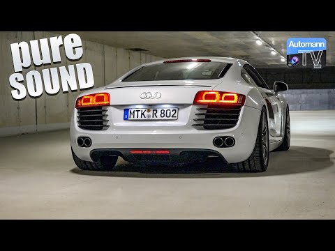 Audi R8 V8 (430hp) - pure SOUND (60FPS)