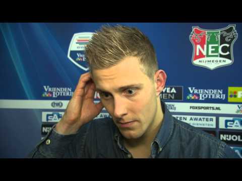 Reactie Kalle Johnsson na afloop van N.E.C. - Roda JC