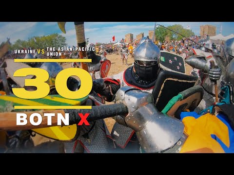 Buhurt Tech TV GoPro | BOTN X 30vs30 Ukraine vs Pacific 60fps