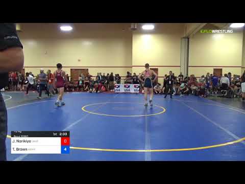 2018 Marine Corps US Open/UWW Junior Freestyle 70 Con 32 #1 - Joshua Norikiyo (Unat) Vs. Taylor Br