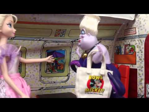 Disney Frozen Barbie Anna and Elsa Flight Attendant Spiderman Belle Ursula ToysReviewToys 2