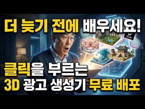 무료 배포! 지금 바로 가져가야 하는 3D 광고 이미지 제작 앱