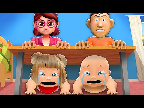Baby & Girlfriend Hide From Evil Parents!