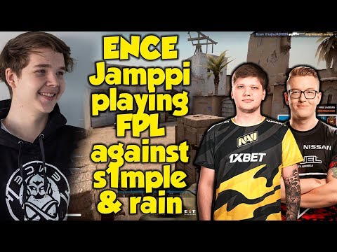 ENCE Jamppi playing FPL vs s1mple & rain in Dust2