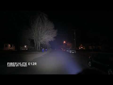 Fireflylite (fireflies) E12r with Osram W1 quick beam shots
