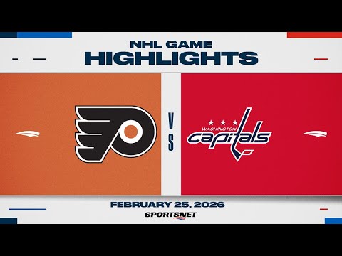 NHL Highlights | Flyers vs. Capitals - February 25, 2025