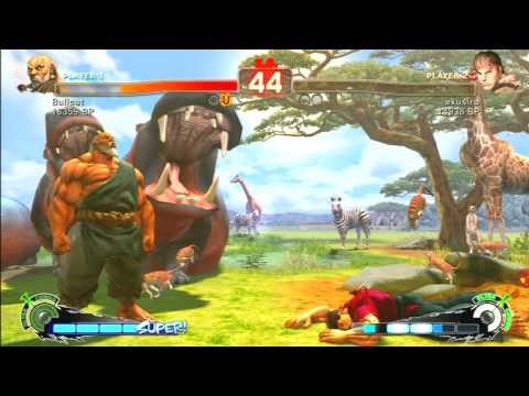 SSF4 Rank Match  Bullcat (GK)  vs  ekusiru (RY)