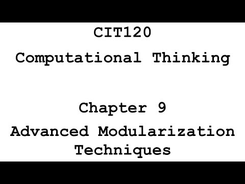 CIT120 Chapter9