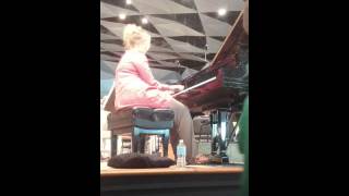 Gabriela Montero practicing at Tanglewood