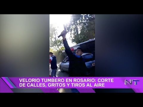 Rosario: Street closure and shots fired in the air during a funeral procession in the middle of #...