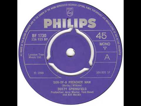 UK New Entry 1968 (253) Dusty Springfield - Son Of A Preacher Man