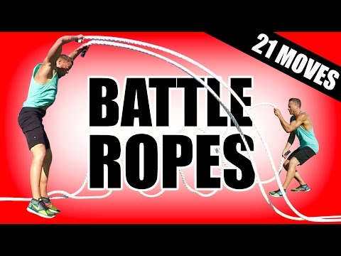 21 BEST BATTLE ROPES EXERCISES | Battling Rope Exercises For Muscle Ropes Workouts