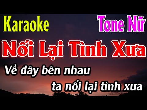 Nối Lại Tình Xưa Karaoke Tone Nữ Karaoke Lâm Organ  -  Beat Gốc