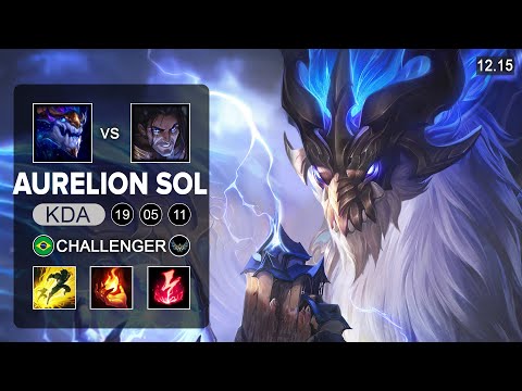 Aurelion Sol vs Sylas Mid - BR Challenger - Patch 12.15 Season 12
