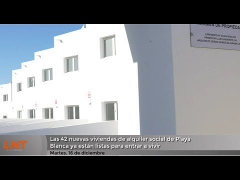 Las 42 nuevas viviendas de alquiler social de Playa Blanca ya están listas