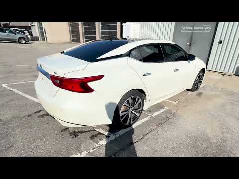 2018 Nissan Maxima SL Sedan in White for sale at Hallman Motors Limited in Hanover, ON